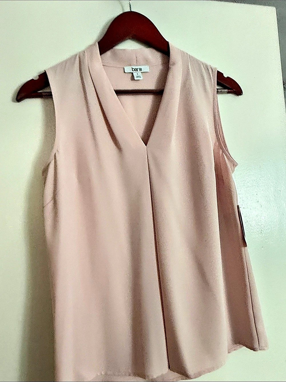 bar III Sleeveless Blouse in Pink Size Small NWT